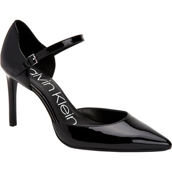 womens black patent heels
