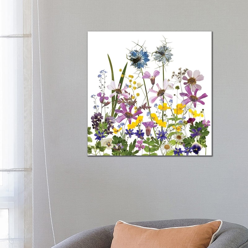 iCanvas "Dried And Pressed Midsummer Flowers" by UtArt Canvas Print - 26x26x1.5