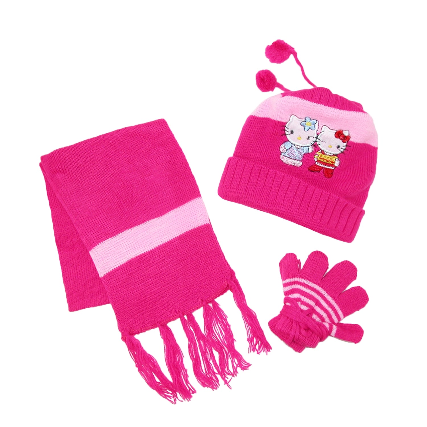 hello kitty hat and gloves