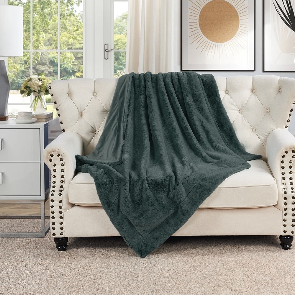 Grey Polyester Blankets and Throws