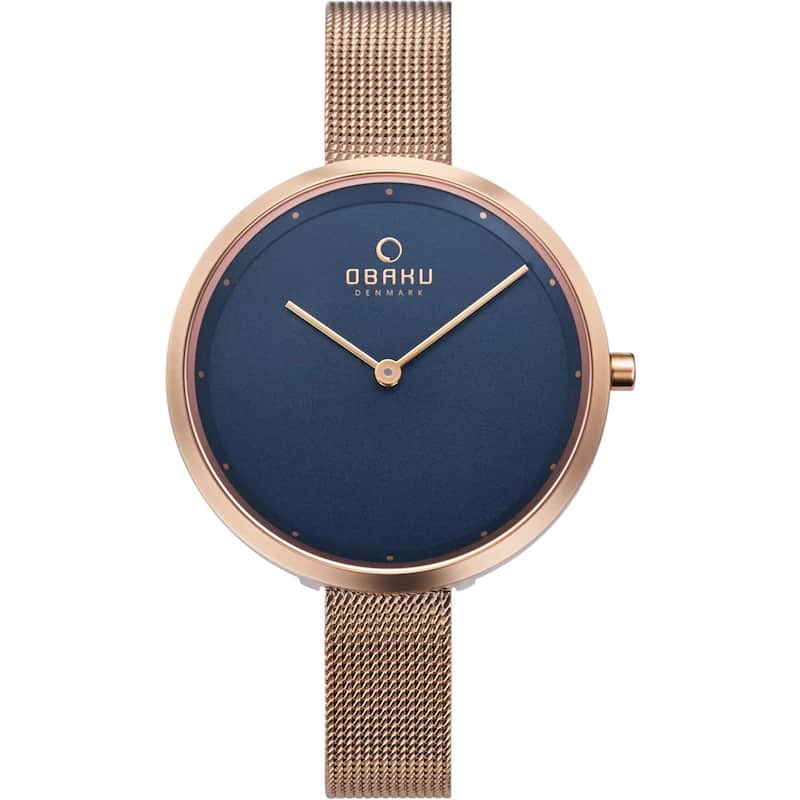 Obaku Women's Classic Blue Dial Watch - V227LXVLMV - 6 (36)