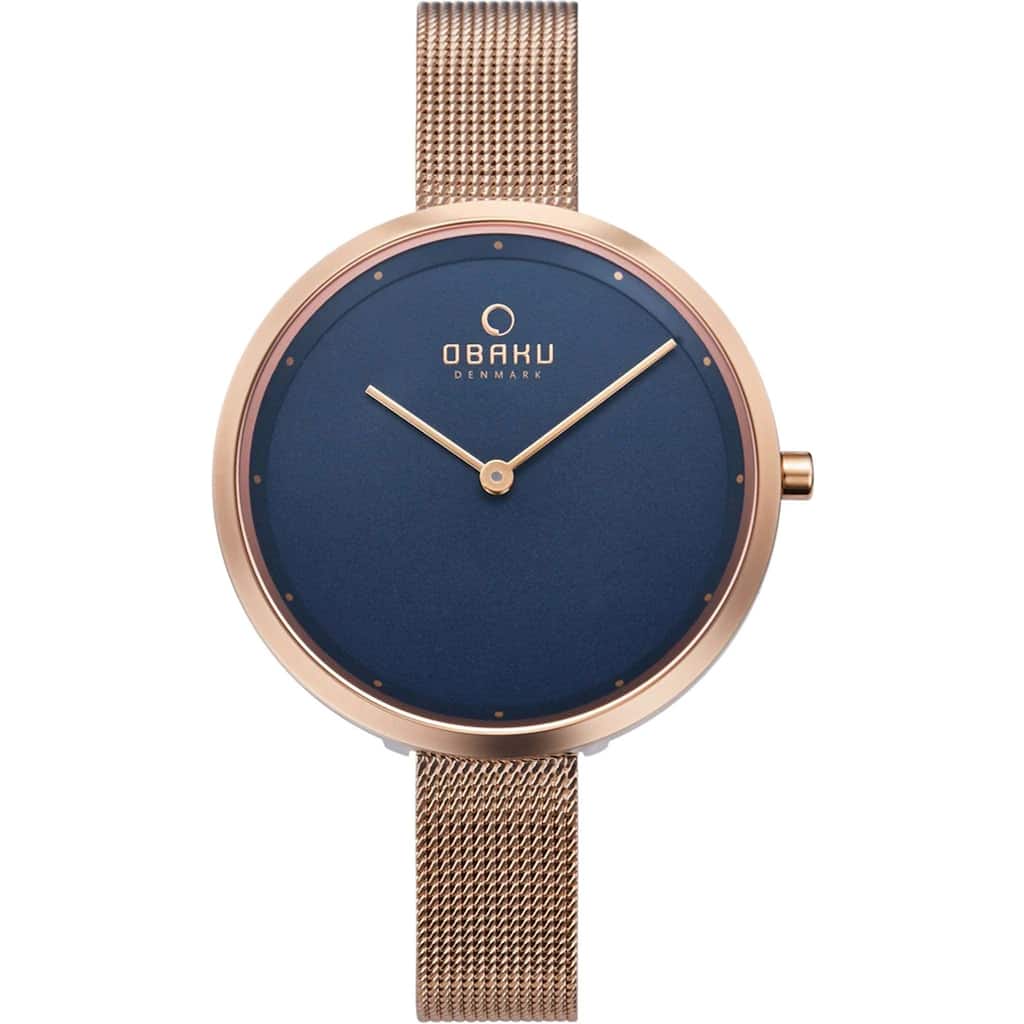 Obaku Women's Classic Blue Dial Watch - V227LXVLMV - 6 (36)