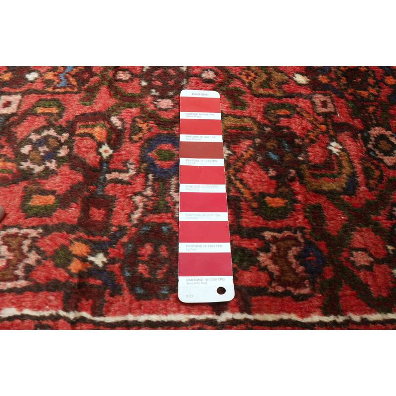 ECARPETGALLERY Hand-knotted Andelz Red Wool Rug - 2'10 x 11'1