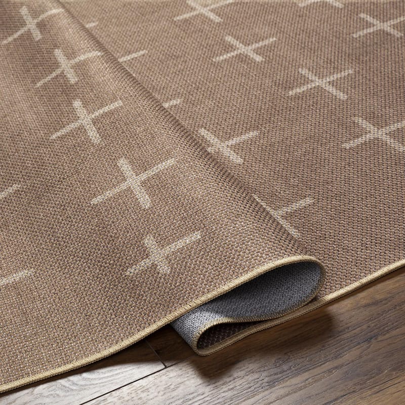 Livabliss Transitional Ez Jute Geometric Washable Area Rug