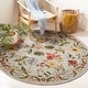 preview thumbnail 6 of 63, SAFAVIEH Handmade Chelsea Rubi French Country Floral Wool Rug 10' Round - Grey - Round