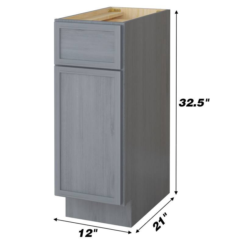 Vanity Art 12" Freestanding Single Base Storage Cabinet with Soft Close Door