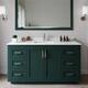 Option Green / White Quartz Top / Brushed Nickel Hardware