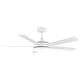 preview thumbnail 12 of 16, Vaczon 48" Modern White Bedroom Smart LED Ceiling Fan with Remote and App