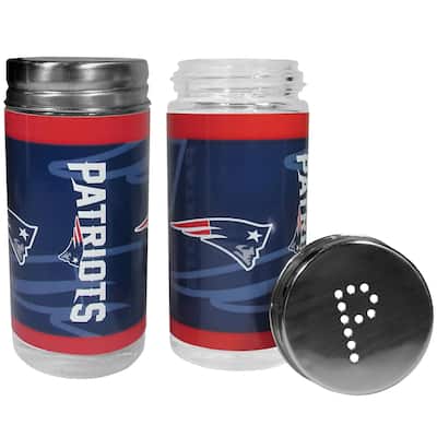 NFL Glass Salt & Pepper Shakers - New England Patriots