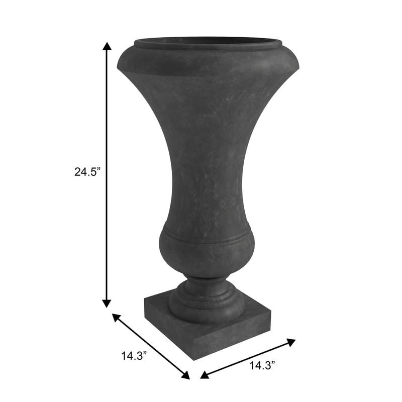 Daisy Modern Stylish Fiberstone and MgO Clay Floor Planter with Drainage Holes for Indoor Outdoor Home Yard Patio Decor