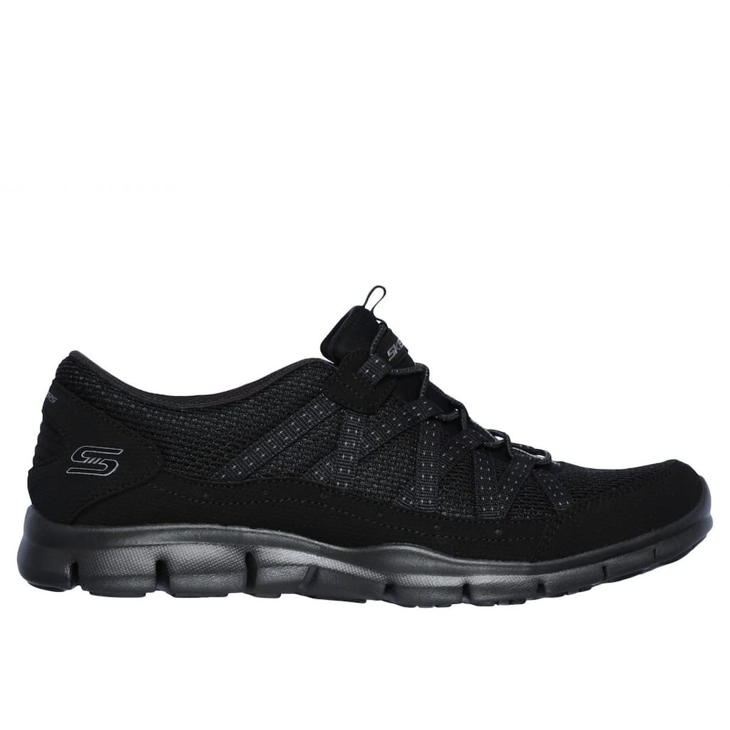 Skechers Womens Gratis Strolling Sneaker Black 22823Bbk Black