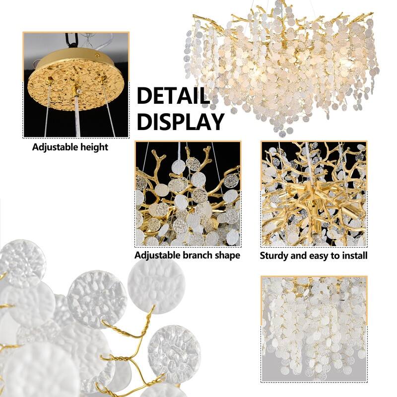 Modern Tree Branch Chandelier Crystal Pendannt Light Fixtures