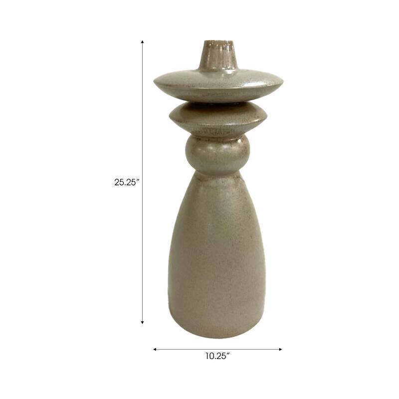 Pottery Vase Sculptural Silhouette Artesa Artisan-Inspired Design