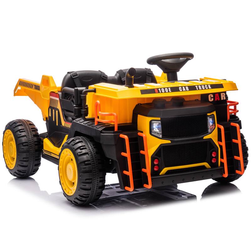 24V Two-Seater Kids Ride-On Electric Car with 400W Motor, Electric Rear Dump, Bluetooth, MP3, Remote Control 鈥?For Kids 3+