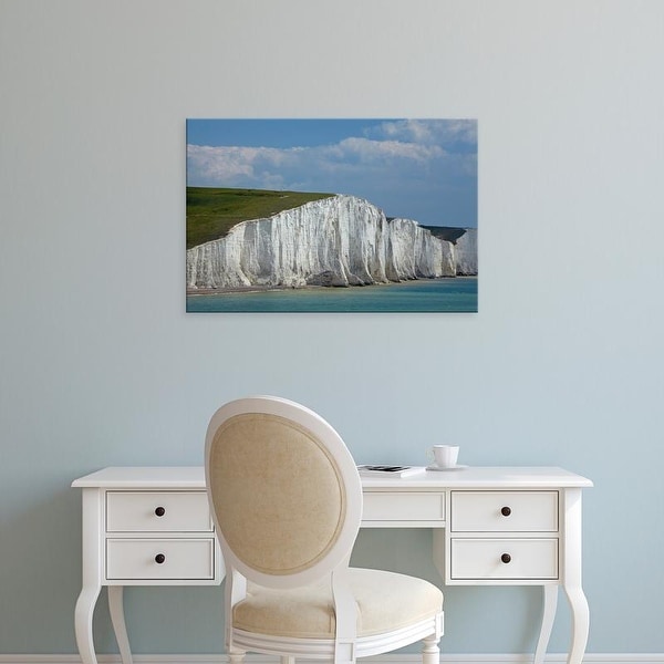 Easy Art Prints David Wall's 'Seven Sisters Chalk Cliffs' Premium Canvas Art