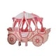 preview thumbnail 6 of 5, Transitional Pink Wood Pumpkin Carriage Kids Canopy Bed by Furniture of America