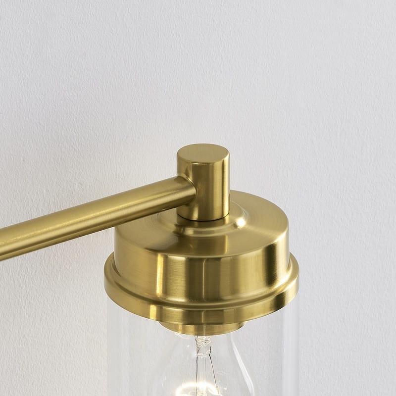 KAWOTI 4-light Modern Bathroom Vanity Light with Cylinder glass