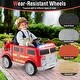 preview thumbnail 7 of 8, Gymax Kids Ride on Fire Truck 12V Battery Powered Electric Vehicle w/