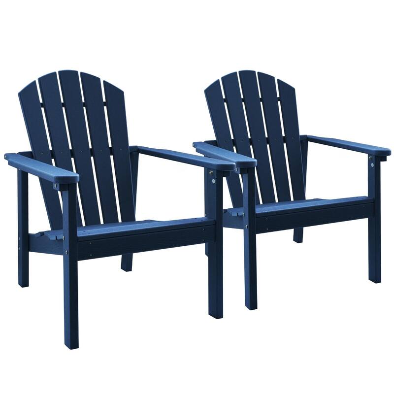 All Weather HDPE Stackable Adirondack Chair,Space-Saving Outdoor Patio Chair