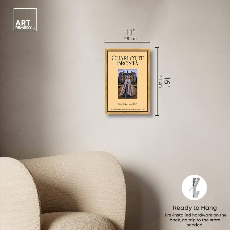 Protagonist of Jane Eyre Canvas by Art Remedy