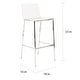preview thumbnail 5 of 8, Pure Decor Clear Acrylic Counter Stool- Set of 2