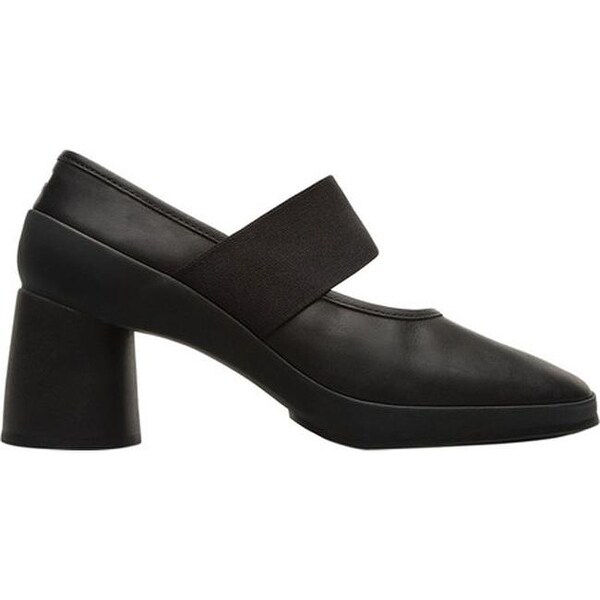 black leather mary janes