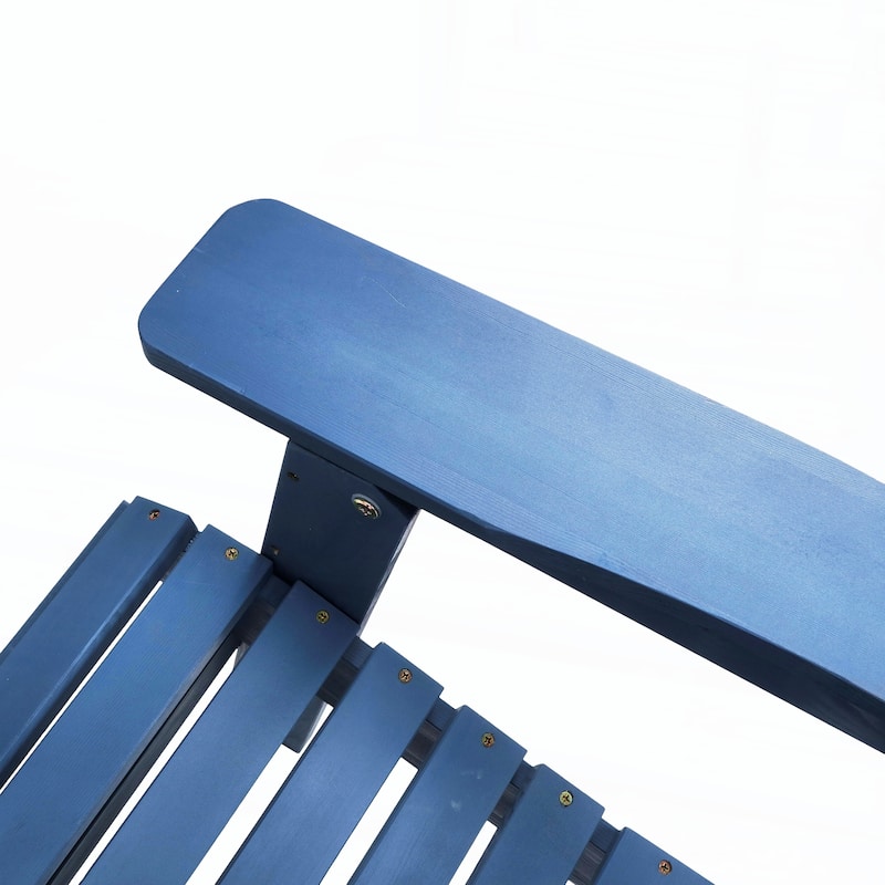 Oversize Wooden Outdoor Folding Adirondack Chair