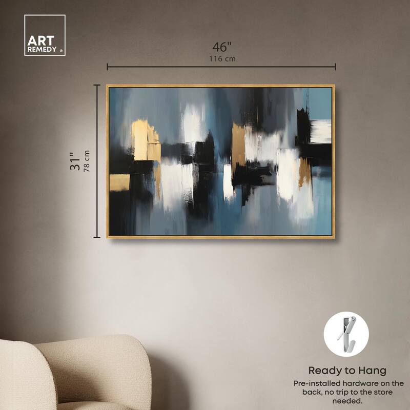 Within Blues Canvas by Art Remedy