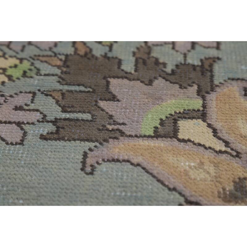 Light Blue Tabriz Persian Area Rug Handmade Bedroom Wool Carpet - 9'5"x 12'5"