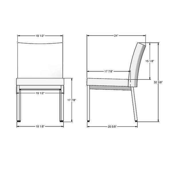 dimension image slide 1 of 2, Amisco Perry Dining Chairs (Set of 2)