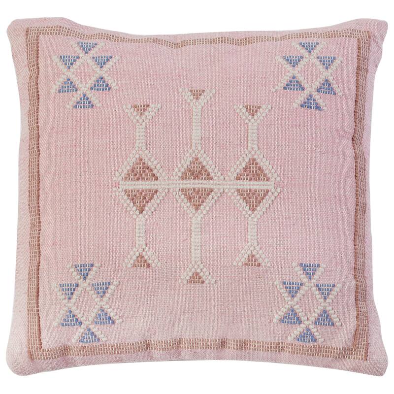 SAFAVIEH Kairit 18-inch Pillow - Peach - 18Wx18L