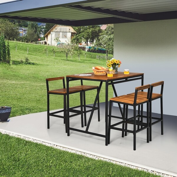 Garden bar table set hot sale