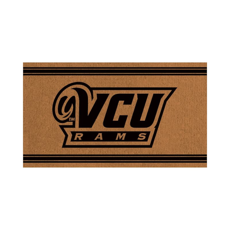 Virginia Commonwealth University Monochrome Indoor/Outdoor Coir Door Mat - 28" x 16"