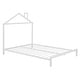 preview thumbnail 22 of 25, Full Size Metal Platform Bed with House-Shaped Headboard for Kids