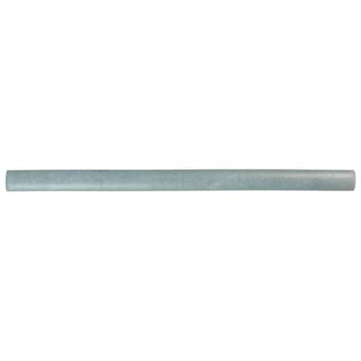 Merola Tile Coco Demi-Bullnose Matte Blue Grass 1/2" x 7-7/8" Ceramic Wall Trim - (1 Tile)