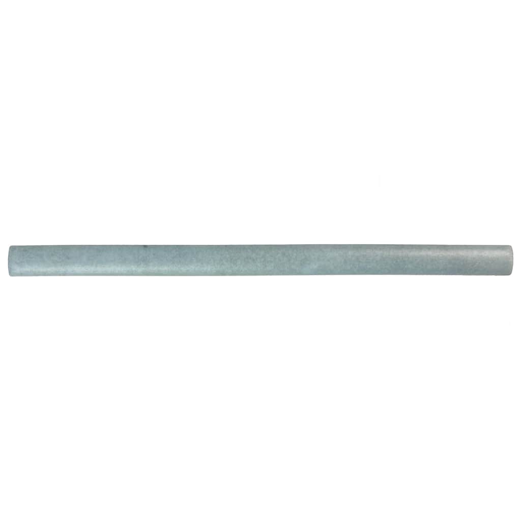 Merola Tile Coco Demi-Bullnose Matte Blue Grass 1/2" x 7-7/8" Ceramic Wall Trim - (1 Tile)