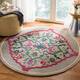 SAFAVIEH Handmade Bellagio Junie Medallion Wool Rug - 7' x 7' Round - Dark Grey