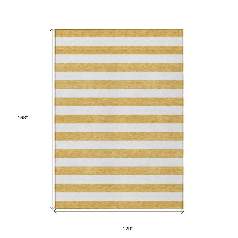 Almiro Stripe Weather Resistant Classic Meets Modern Outdoor Rug