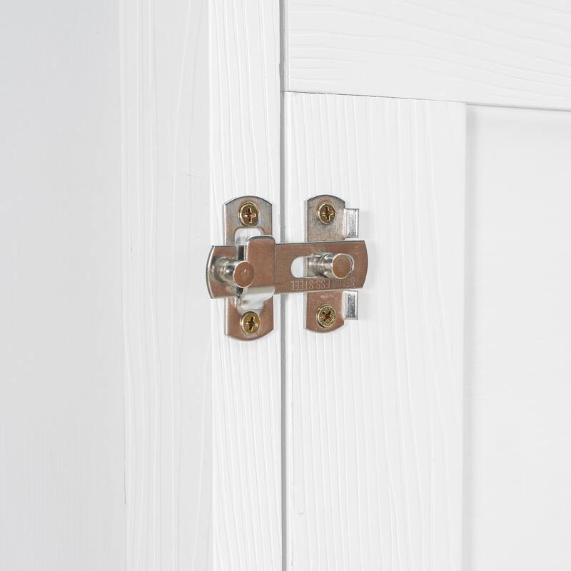 Queen Size Foldable Wall Bed with Storage and Vanity Desk, White