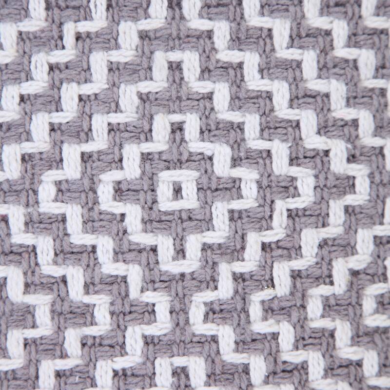 Sevita Diamond Delight Woven Geometric Throw Pillow