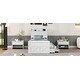 preview thumbnail 18 of 32, Versatility Bed with Storage Headboard, Outlets, Extendable Bed with Twin Trundle with 3 Storage Drawers, Twin Size