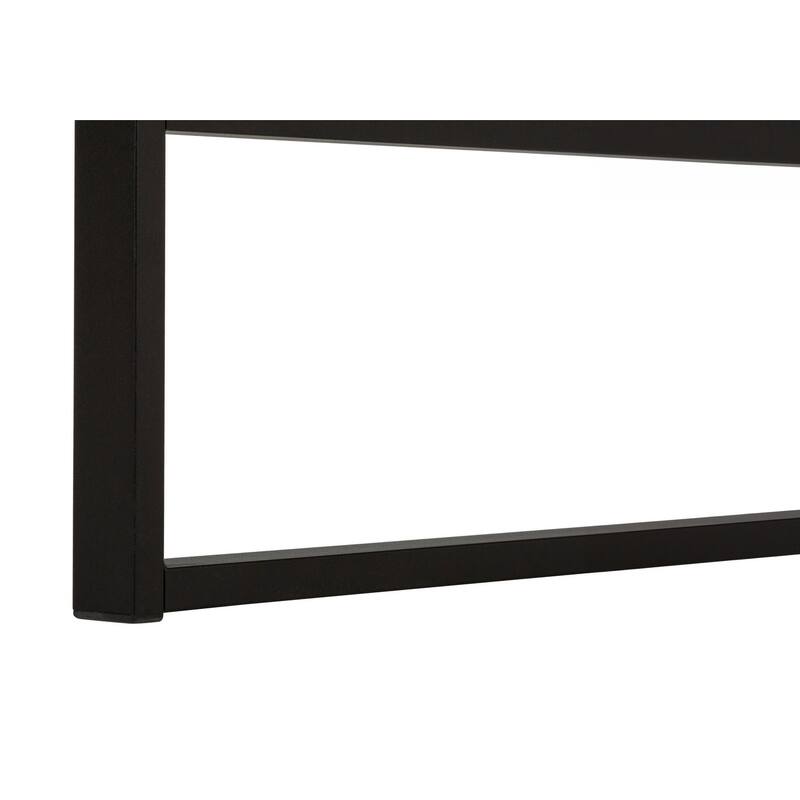 Computer Desk, Home Office, Laptop, 48"l, Work, Natural Laminate, Black Metal, Contemporary, Modern