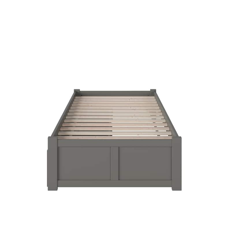 Concord Platform Bed with Footboard and Storage Drawers