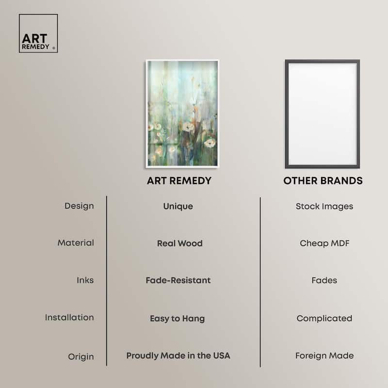 Harmony Green II Shadowbox by Art Remedy