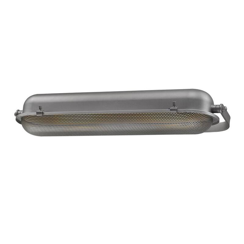 Grey Metal Plug-In Wall Sconce with Dual Adjustable Heads LED Ready - 8” x 29.50” x 7” (D x W x H)