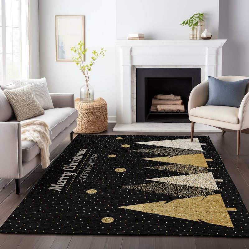 Premium Washable Super Soft Christmas New Year Mayfield Rug