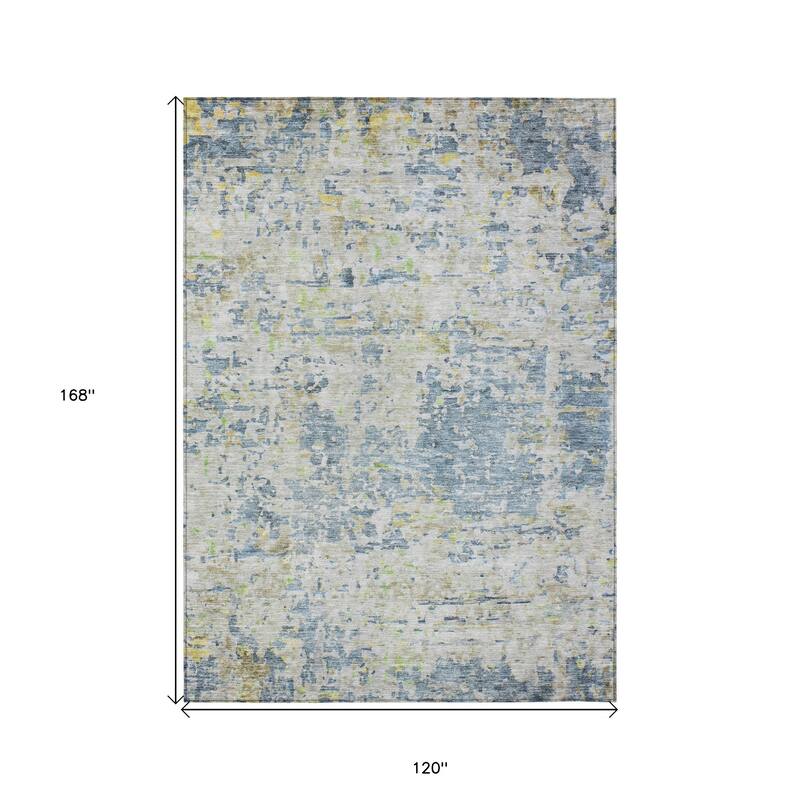 HomeRoots Abstract Transitional Rectangle Outdoor Rug