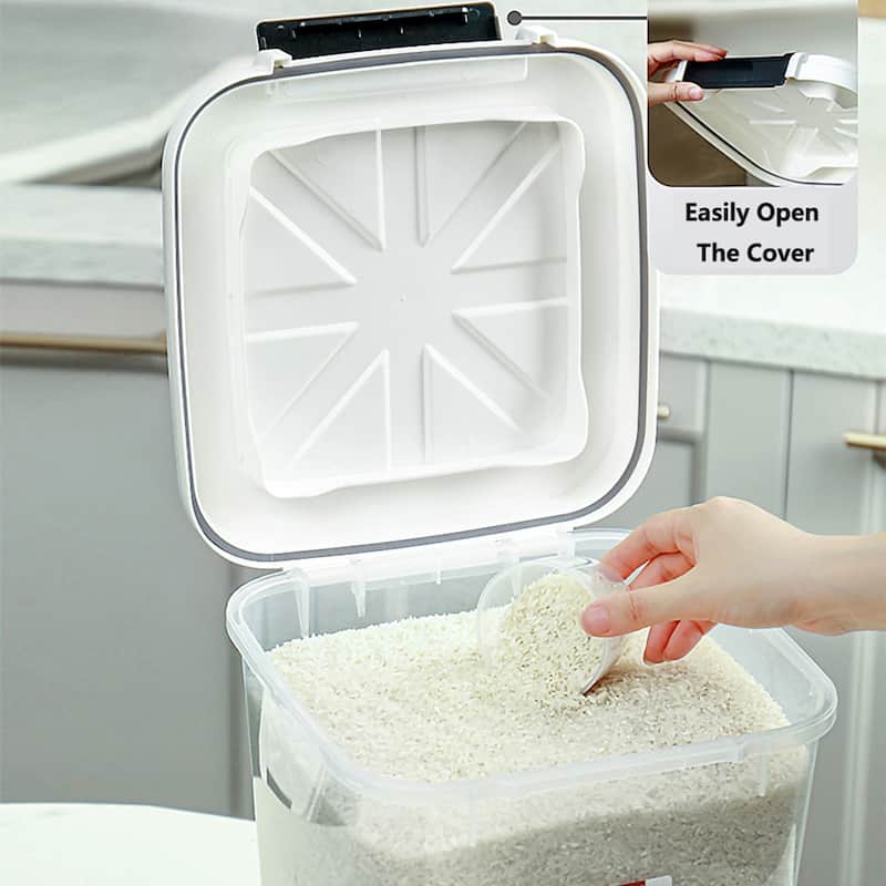 HANAMYA Rice Storage Container with Measuring Cup