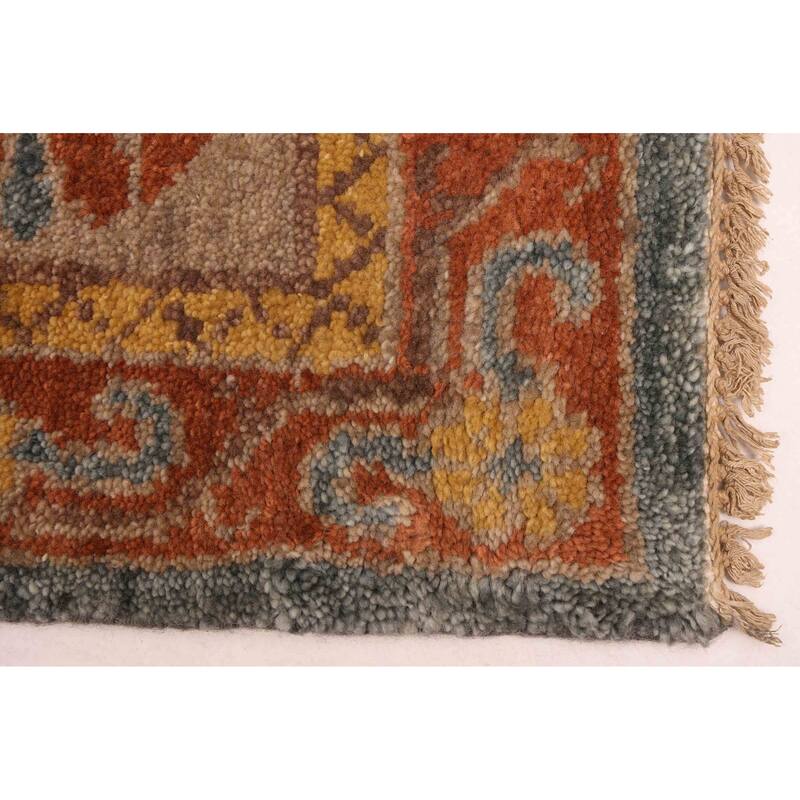 ECARPETGALLERY Hand-knotted Jules Serapi Dark Blue Wool Rug - 7'11 x 9'9