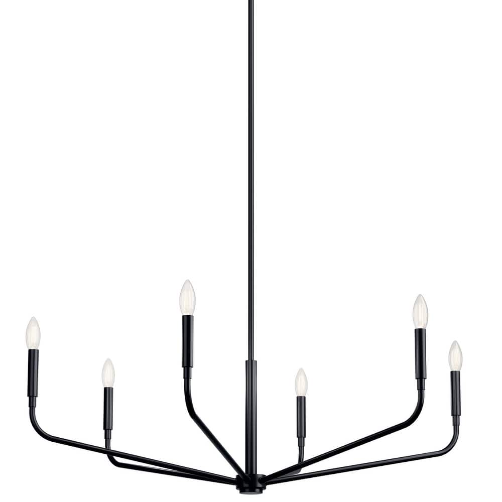 Kichler 52719 Madden 6 Light 38" Wide Taper Candle Style Chandelier
